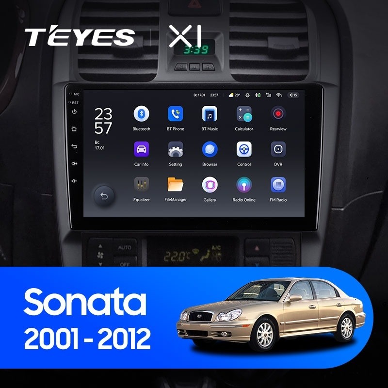 Штатная магнитола Teyes X1 4G 232 Hyundai Sonata EF рестайлинг 2001-2012 2550000₽