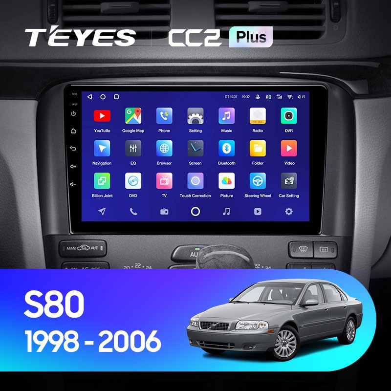 Штатная магнитола Teyes CC2L Plus 232 Volvo S80 1 1998-2006 2260000₽