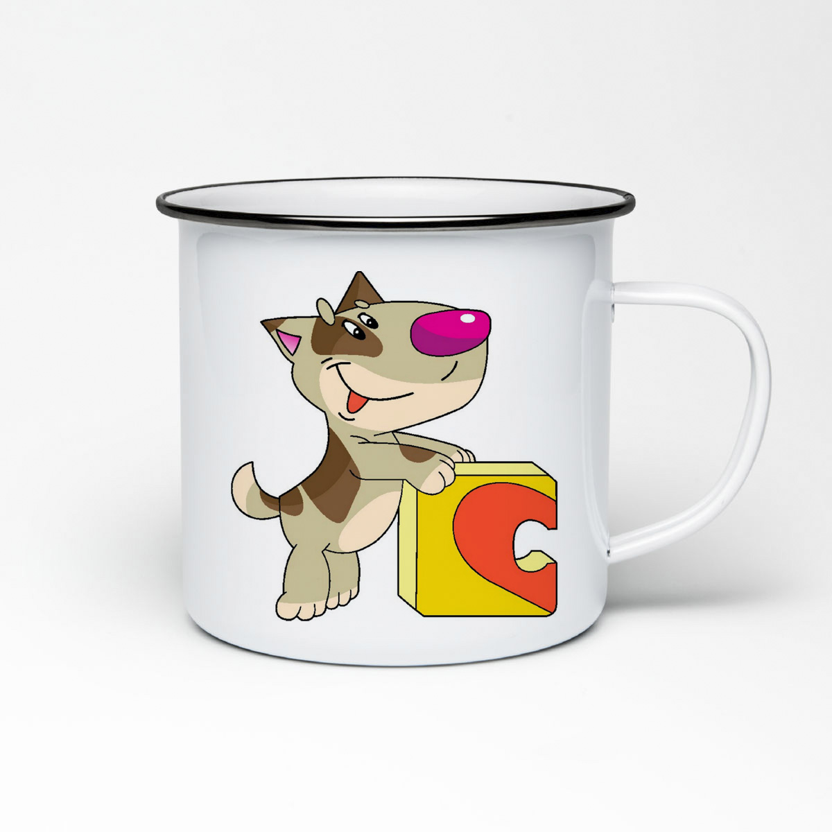 

Кружка металлическая CoolPodarok Собака мальчик есть пара