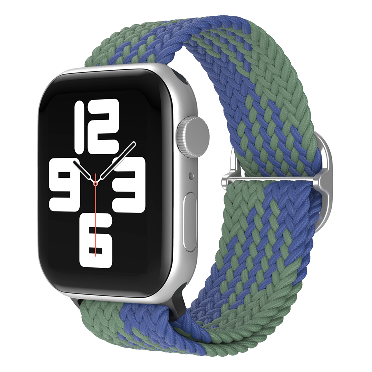 

Ремешок для Apple Watch 1-9/SE (38/40/41 мм), сине-зеленый, Синий;зеленый, Ремешок для Apple Watch 1-9 / SE (38/40/41 мм), регулируемый по длине