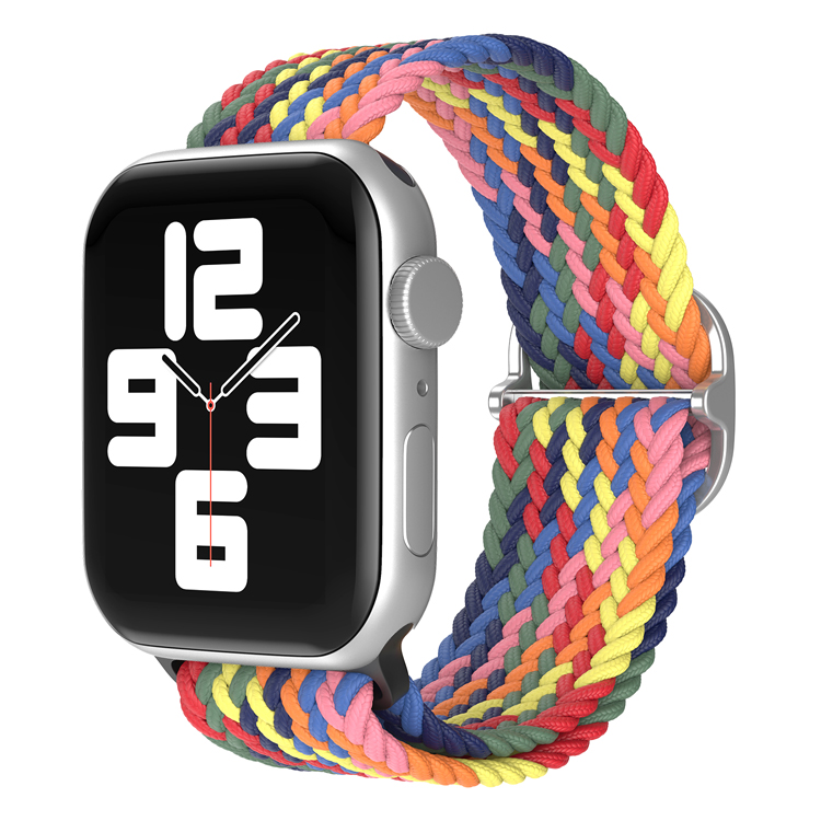 

Ремешок для Apple Watch 1-9/SE (38/40/41 мм), разноцветный, Ремешок для Apple Watch 1-9 / SE (38/40/41 мм), регулируемый по длине