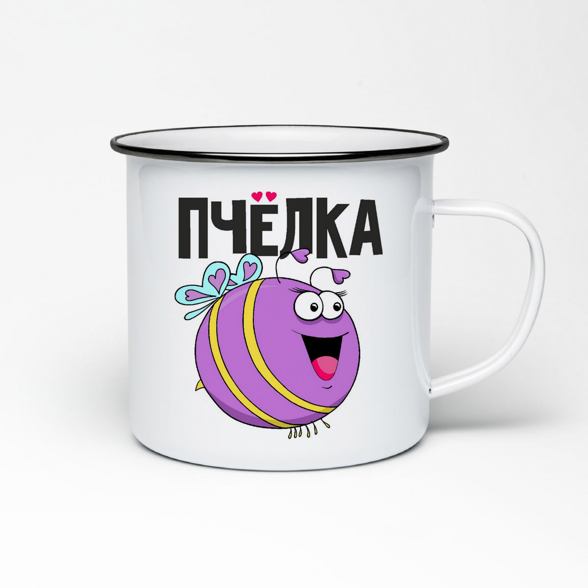 Кружка металлическая CoolPodarok Пчелка есть пара