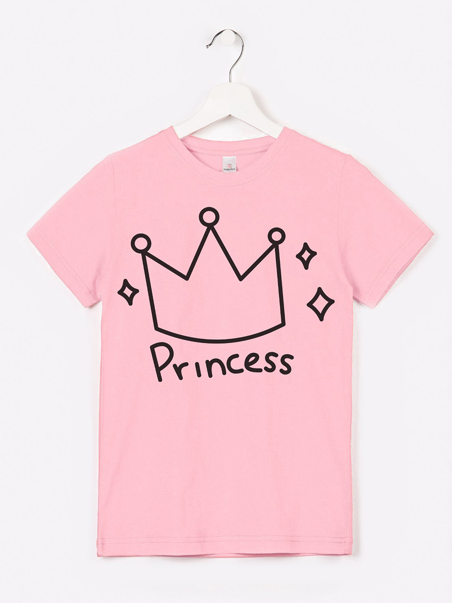 

Футболка детская HappyFox HF66031D, princess.розовый, 122, HF66031D