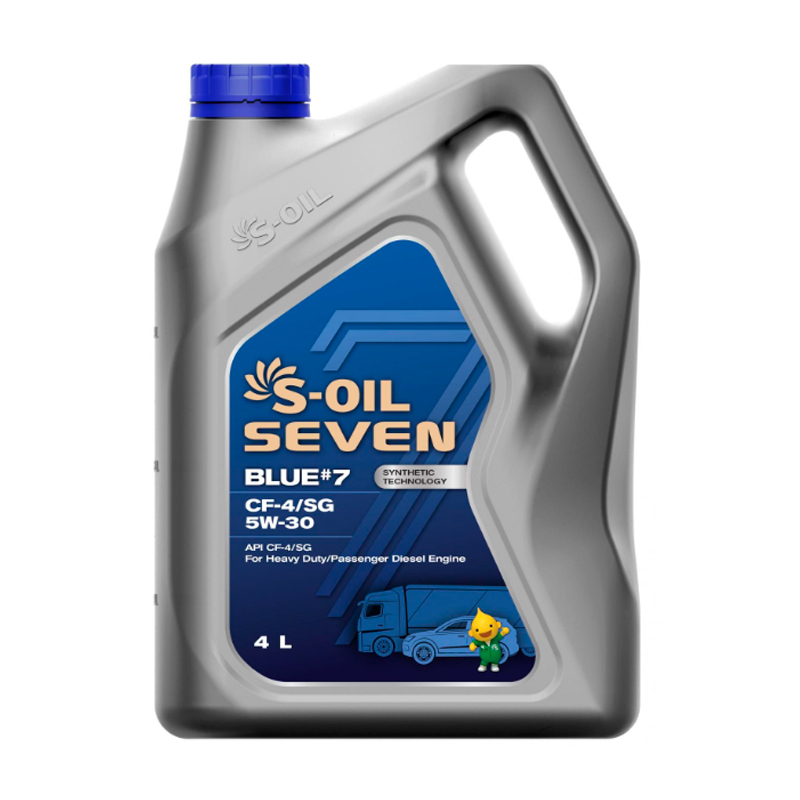 Моторное масло S-Oil 7 Blue#7 Cf-4/Sg 5W-30 4Л. По