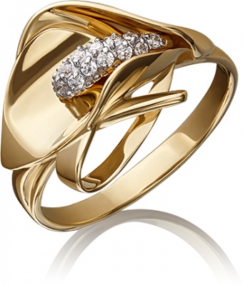 

Кольцо из золота р. 18,5 PLATINA jewelry 01-5227-00-401-1130-23, фианит, 01-5227-00-401-1130-23