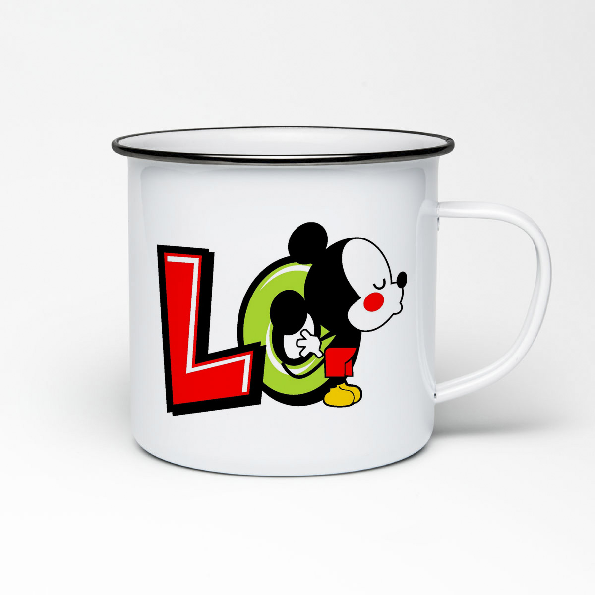 

Кружка металлическая CoolPodarok Lo Love любовь