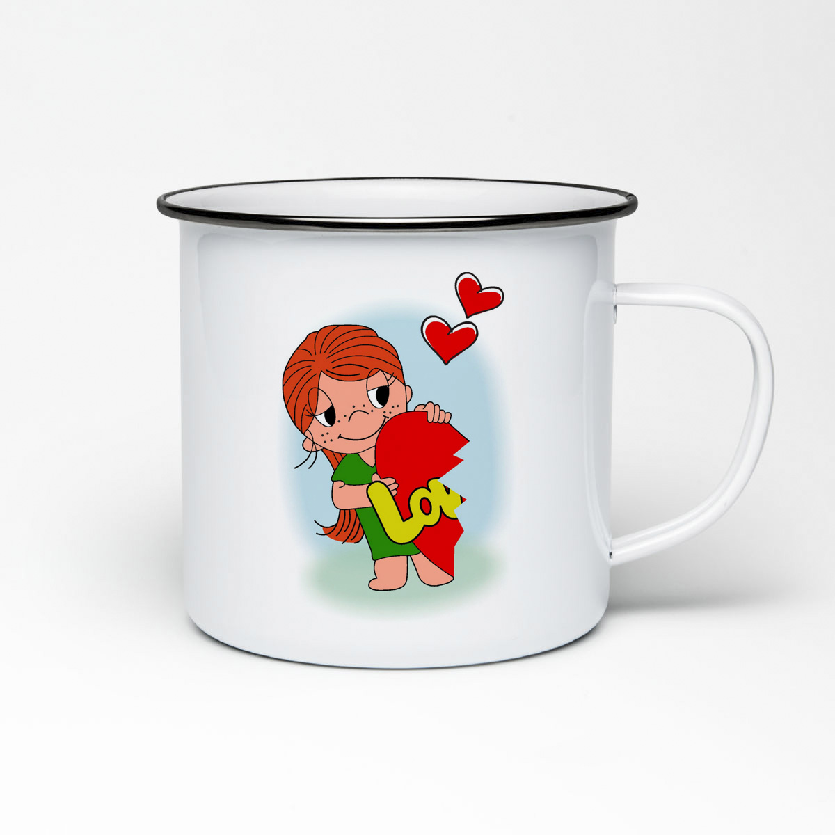 

Кружка металлическая CoolPodarok LO LOVE