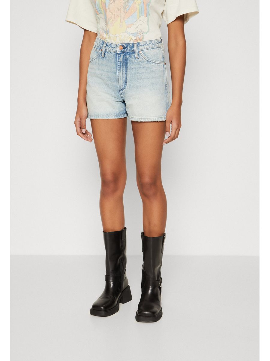 

Джинсовые шорты женские Wrangler WR121S01M синие 27, Синий, WR121S01M