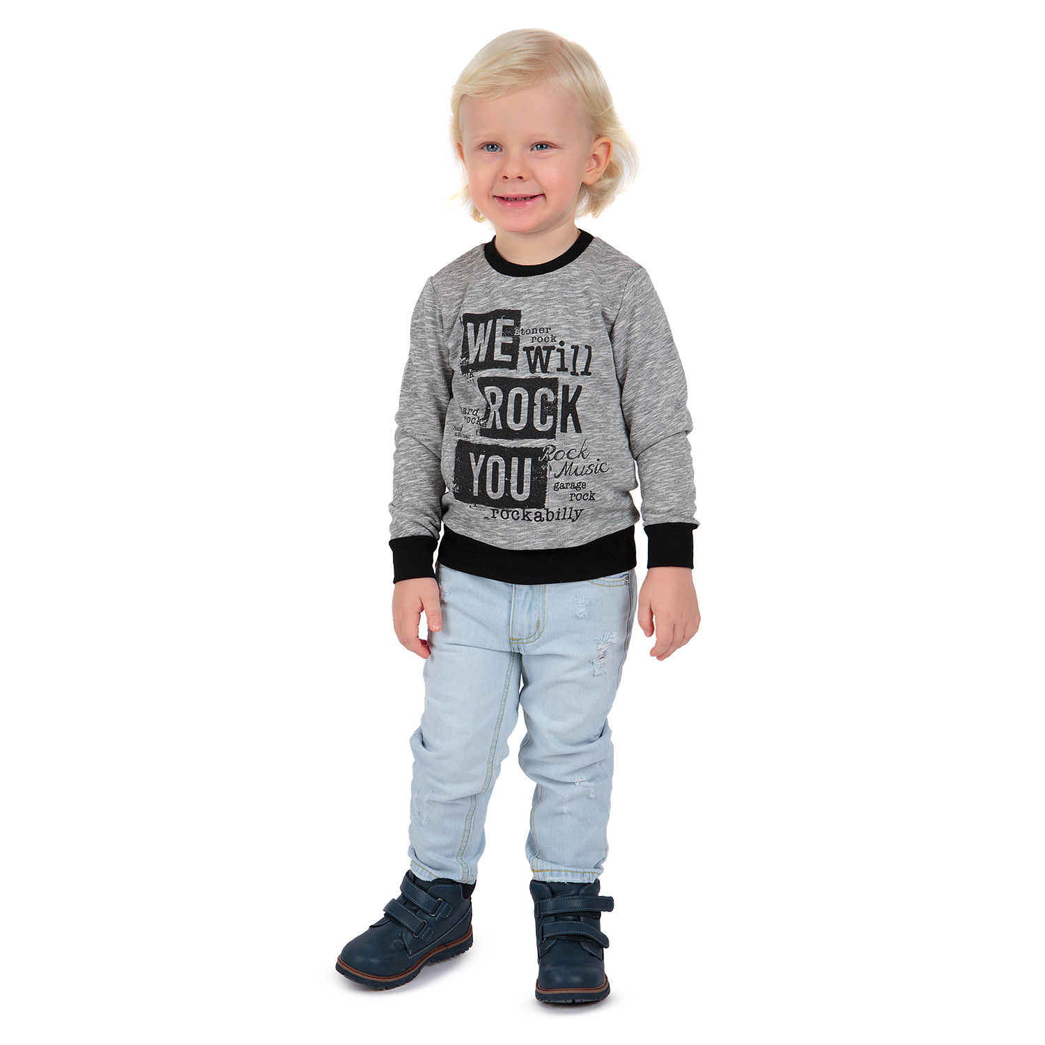 

Джемпер Leader Kids Рок звезда серый р.122, GL001124401
