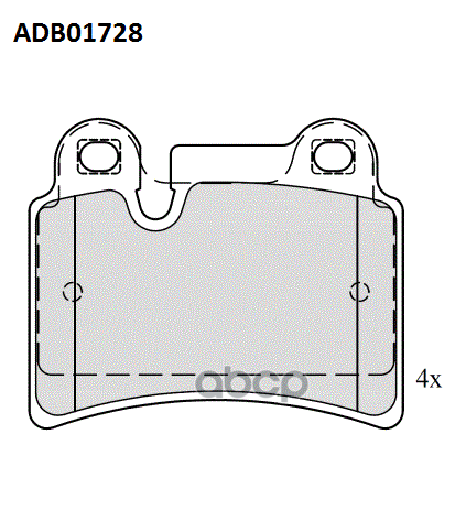 Тормозные колодки ALLIED NIPPON ADB01728 100056056022
