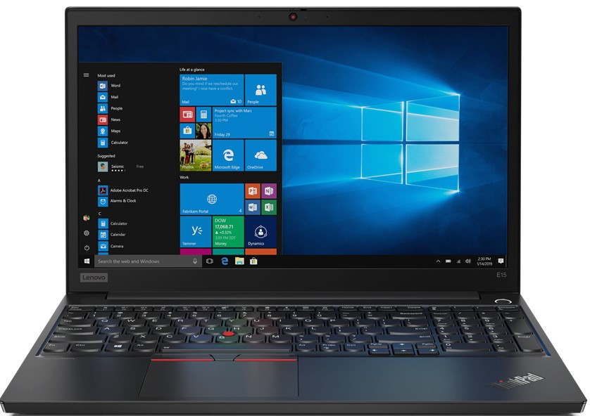 фото Ноутбук lenovo thinkpad e15 black (20rd002drt)