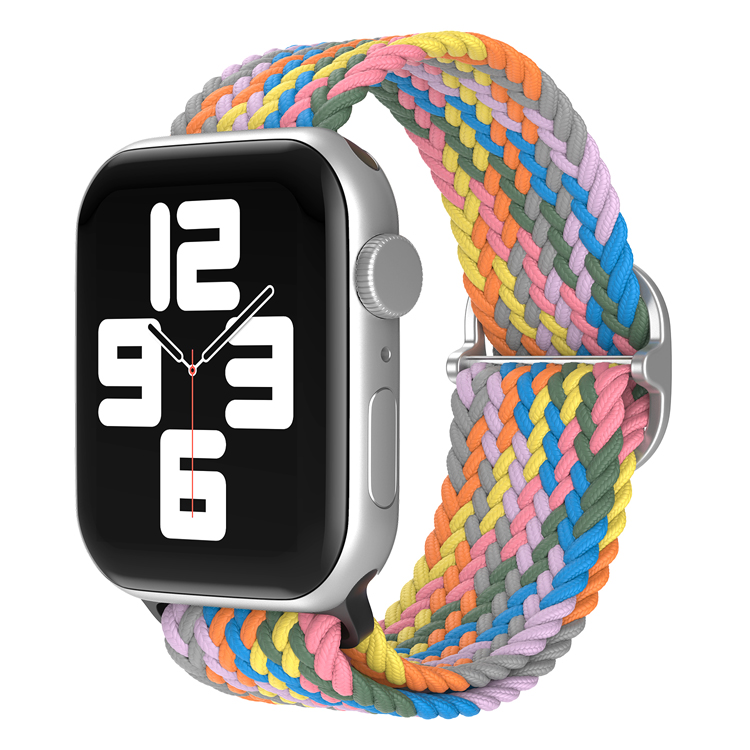 

Ремешок для Apple Watch 1-9/SE (38/40/41 мм), разноцветный, Ремешок для Apple Watch 1-9 / SE (38/40/41 мм), регулируемый по длине
