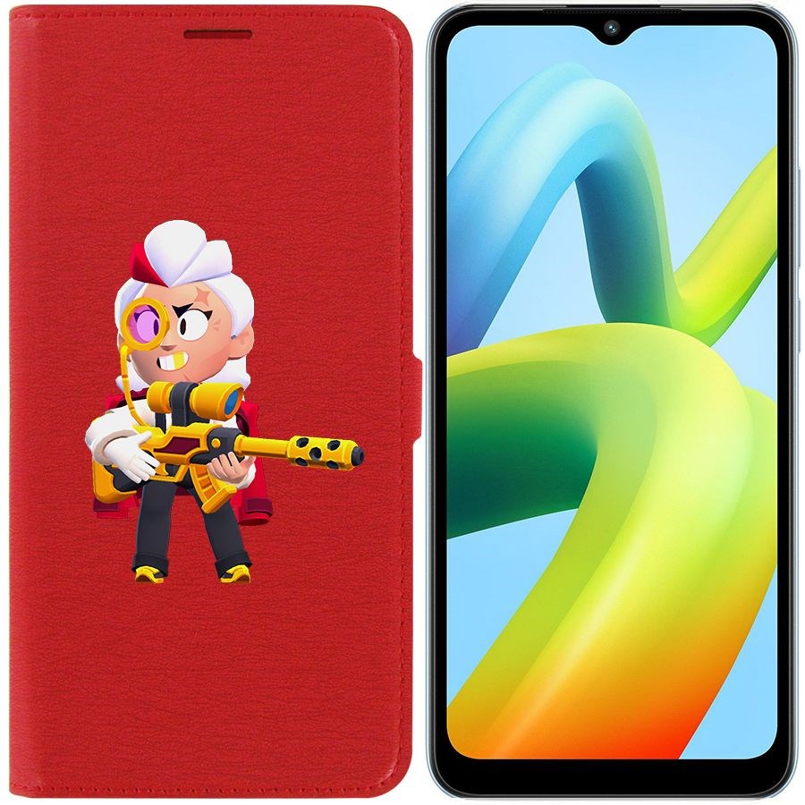 

Чехол-книжка Eco Book для Xiaomi Redmi A1+ Brawl Stars-Белль Голдхэнд
