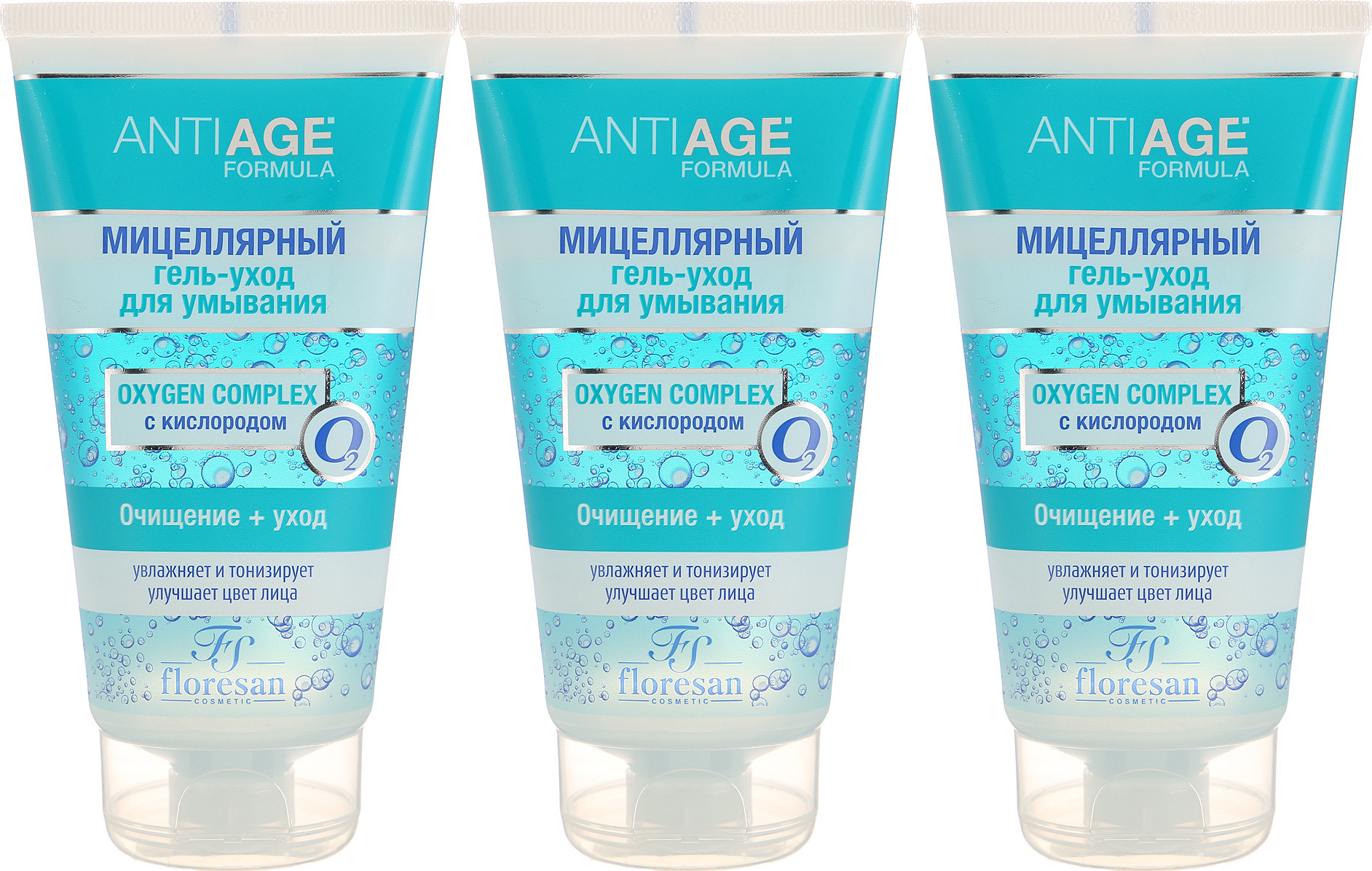 

Гель-уход для умывания Floresan Anti-Age, 150мл, 3шт