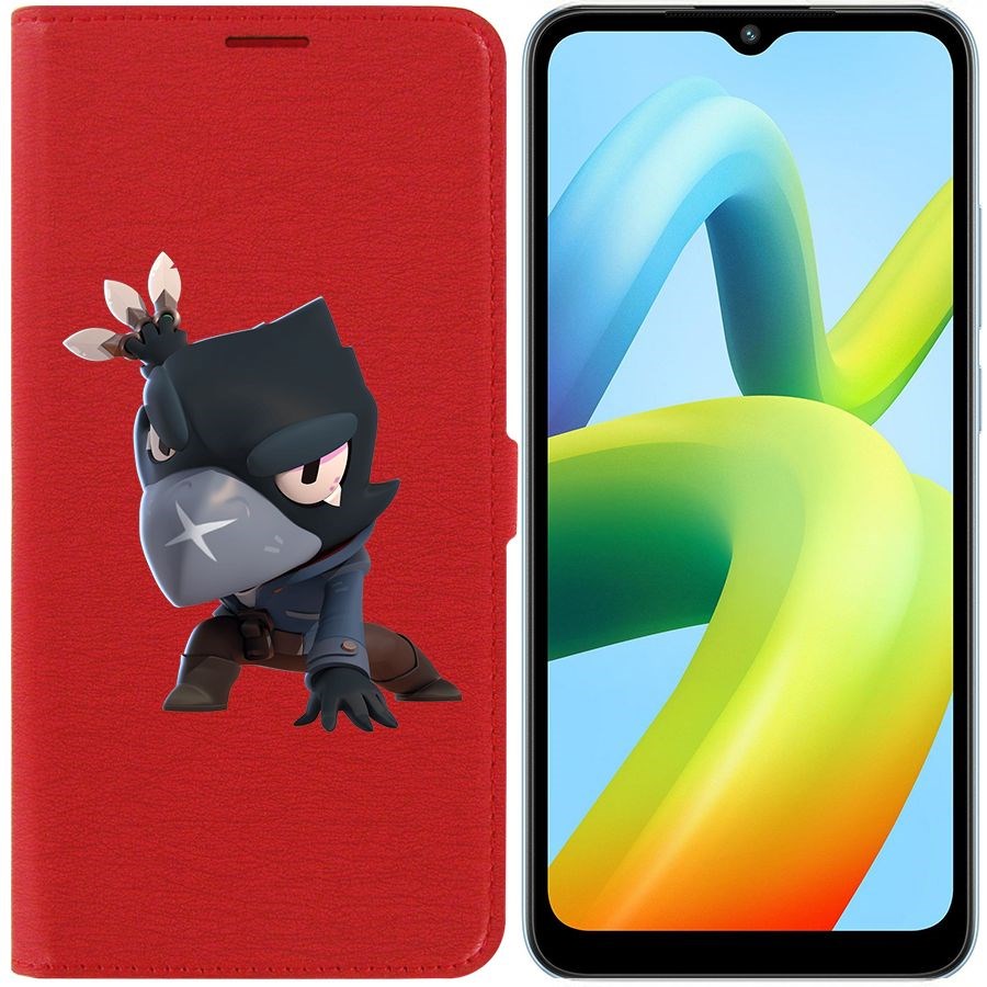 

Чехол-книжка Eco Book для Xiaomi Redmi A1+ Brawl Stars-Ворон