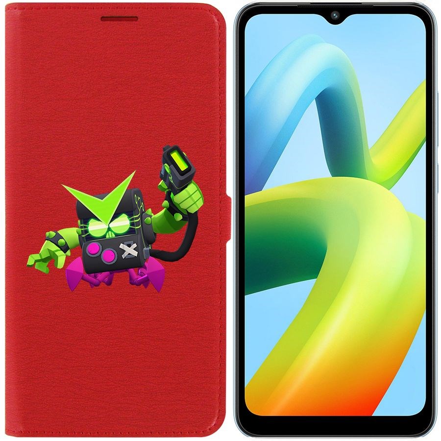 

Чехол-книжка Eco Book для Xiaomi Redmi A1+ Brawl Stars-Вирус 8-БИТ