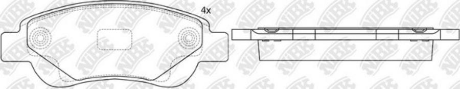 

Тормозные колодки NiBK PN1841