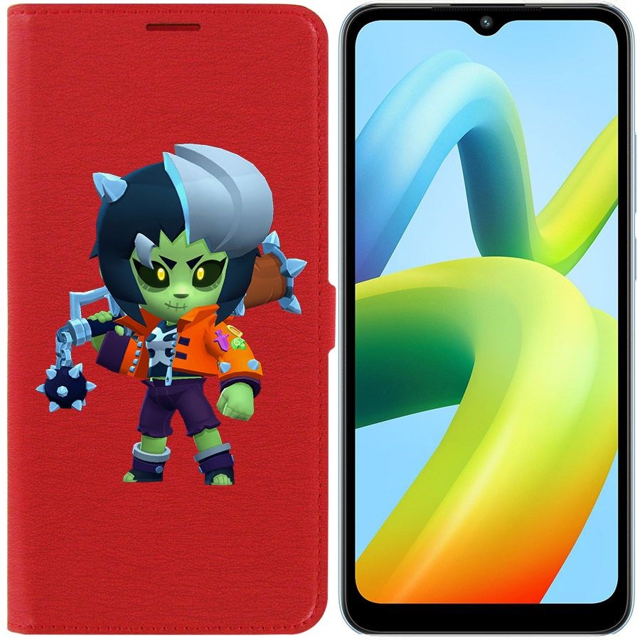 

Чехол-книжка Eco Book для Xiaomi Redmi A1+ Brawl Stars-ЗомБиби