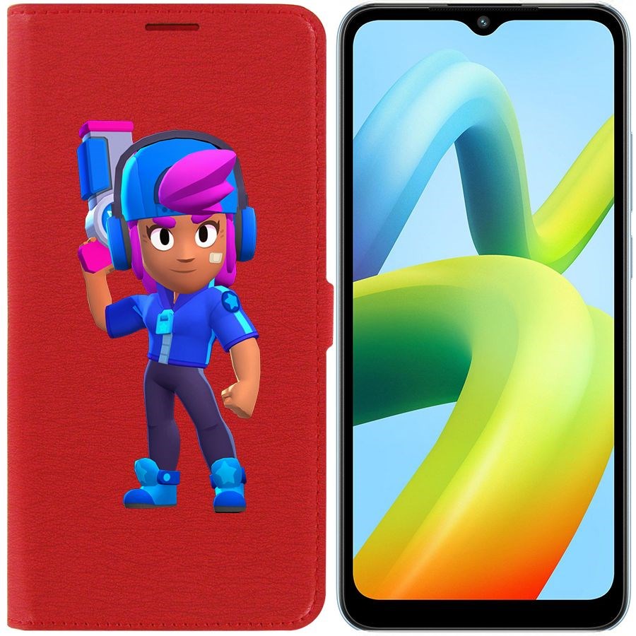 

Чехол-книжка Eco Book для Xiaomi Redmi A1+ Brawl Stars-Звёздная Шелли