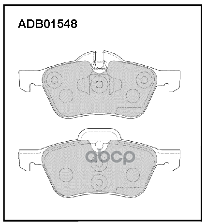 

Тормозные колодки ALLIED NIPPON ADB01548