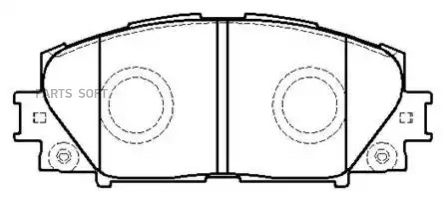 

HSB HP9801 Колодки тормозные дисковые TOYOTA: VITZ, YARIS 1 шт