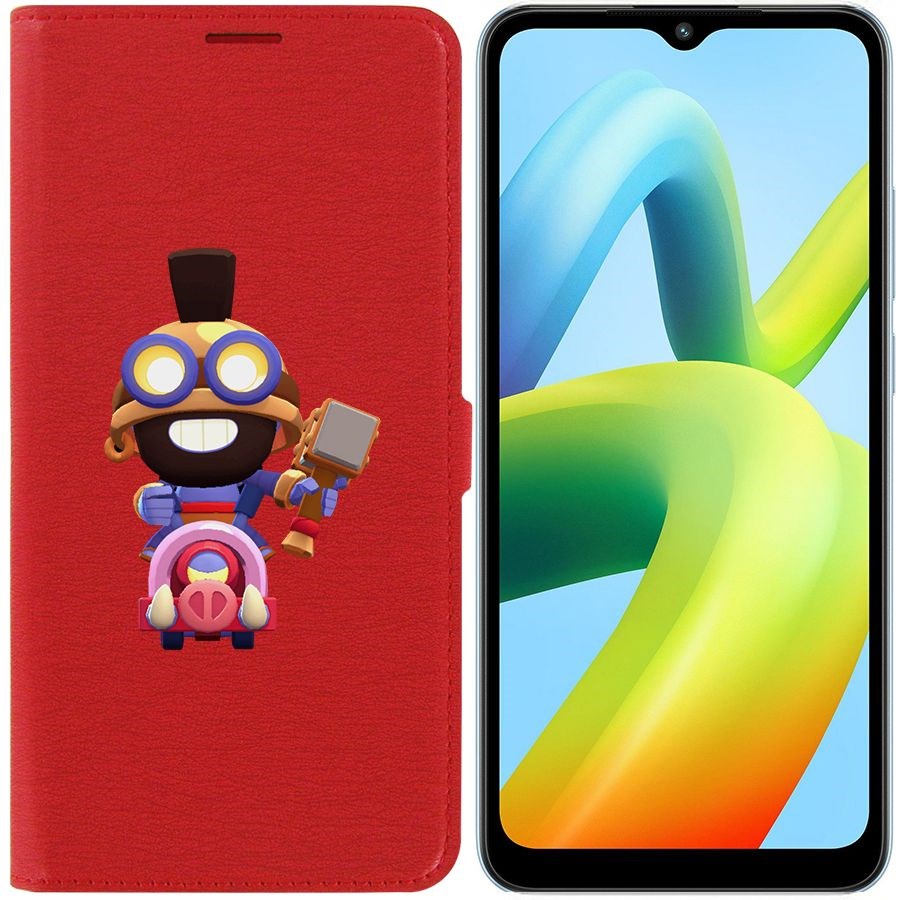 

Чехол-книжка Eco Book для Xiaomi Redmi A1+ Brawl Stars-Карл Всадник на кабане