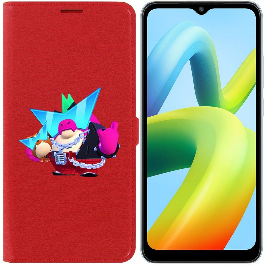 

Чехол-книжка Eco Book для Xiaomi Redmi A1+ Brawl Stars-Плохиш Базз