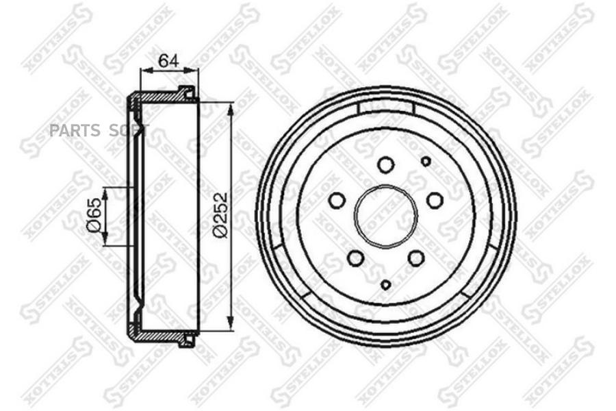 

STELLOX Барабан тормозной STELLOX 60264706sx комплект 1 шт