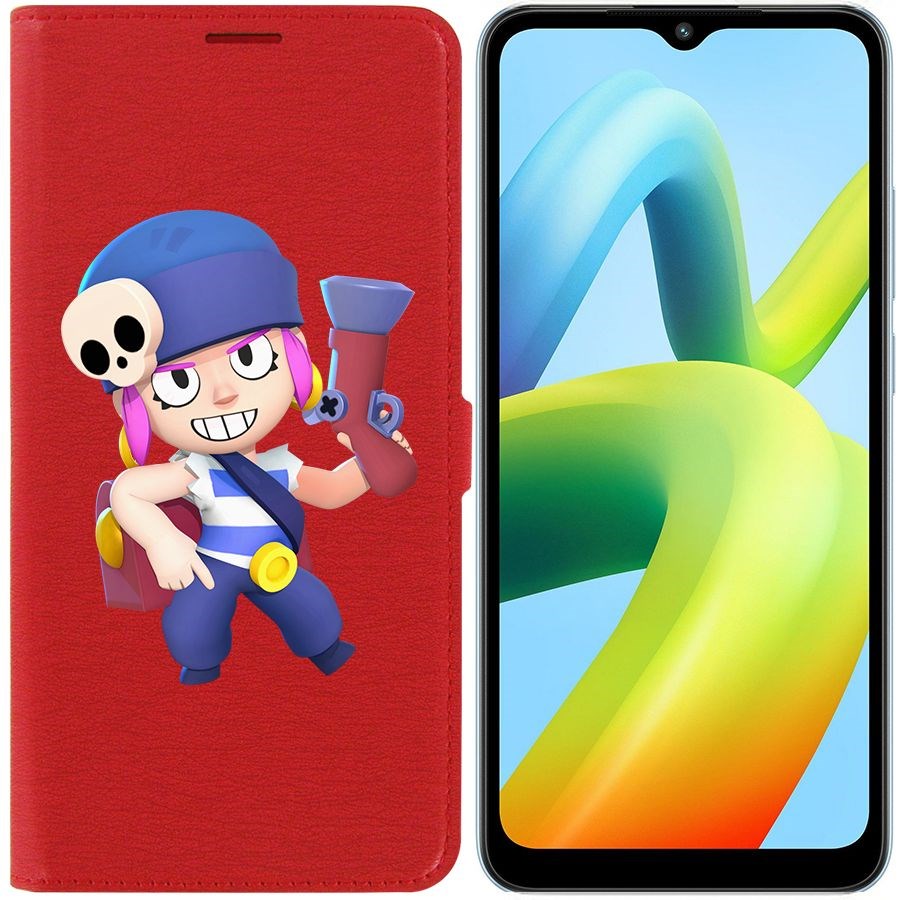 

Чехол-книжка Eco Book для Xiaomi Redmi A1+ Brawl Stars-Пенни