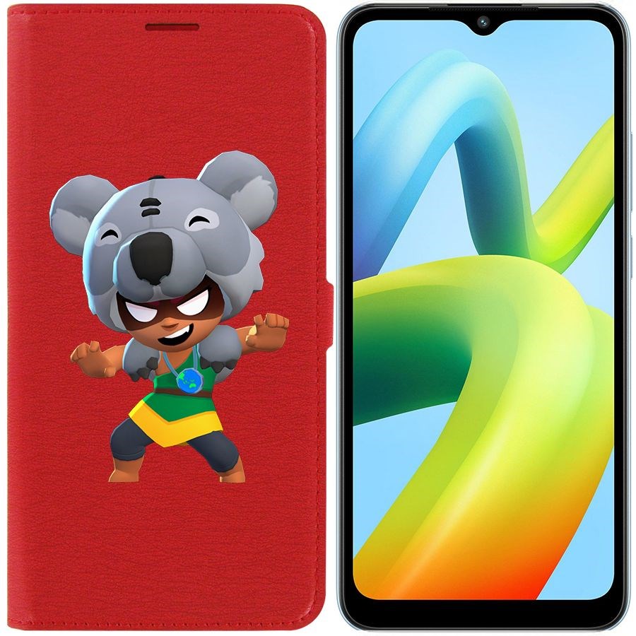

Чехол-книжка Eco Book для Xiaomi Redmi A1+ Brawl Stars-Нита Коала
