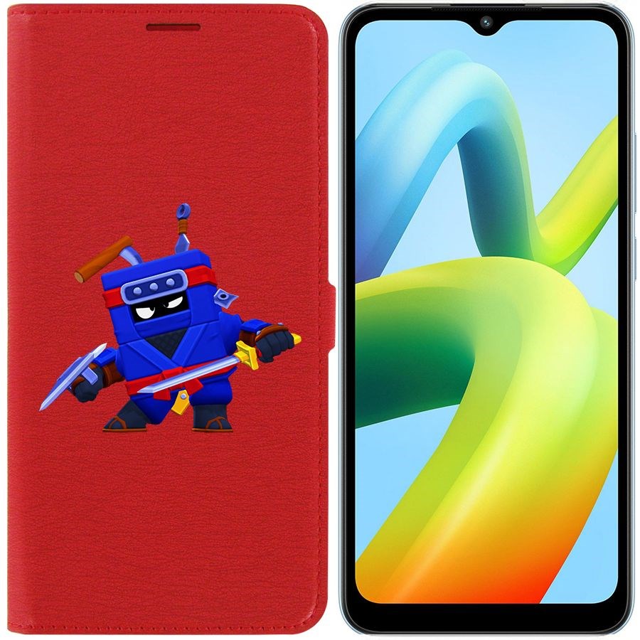 

Чехол-книжка Eco Book для Xiaomi Redmi A1+ Brawl Stars-Ниндзя Эш