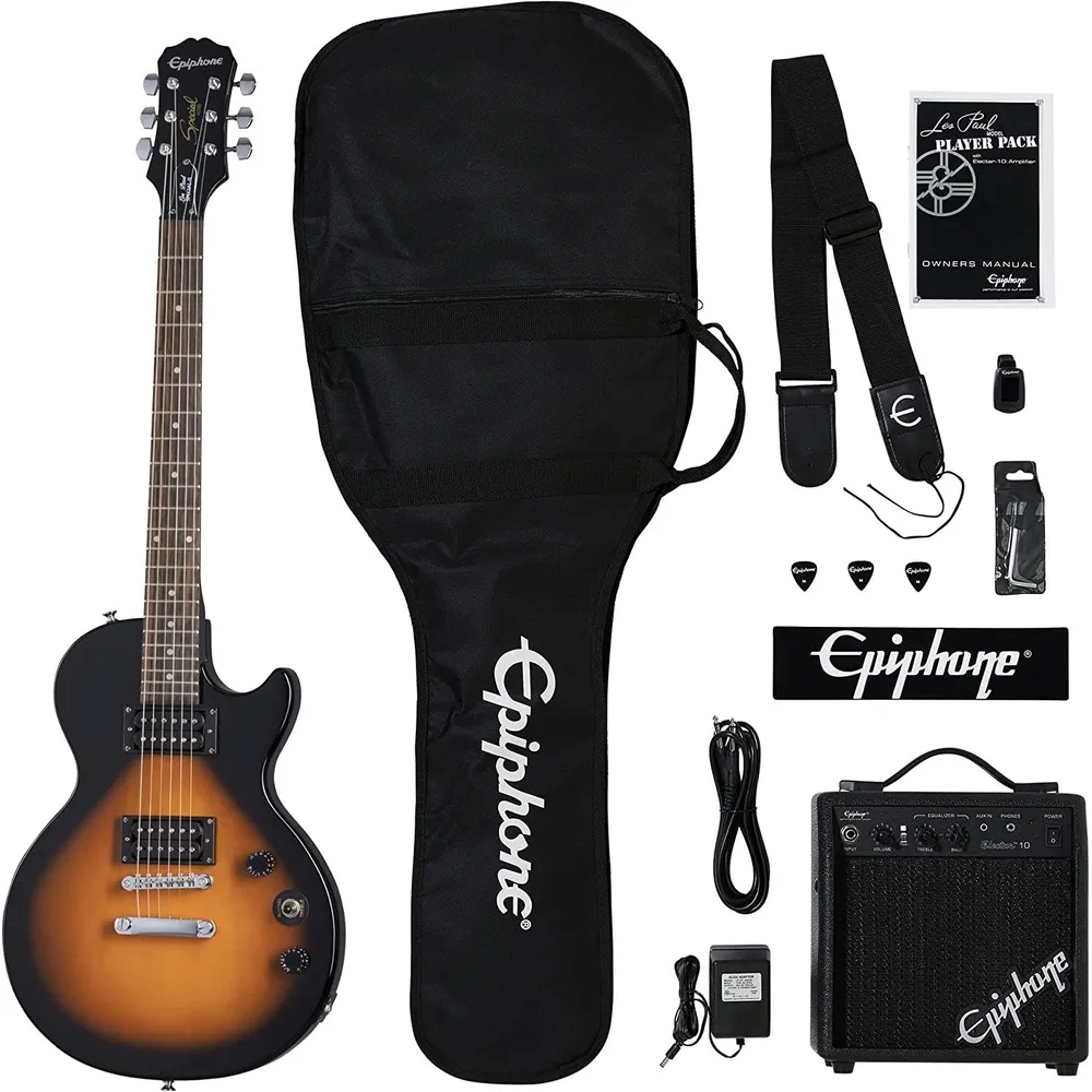 Электрогитара Epiphone Les Paul Electric Guitar Player Pack Vintage Sunburst