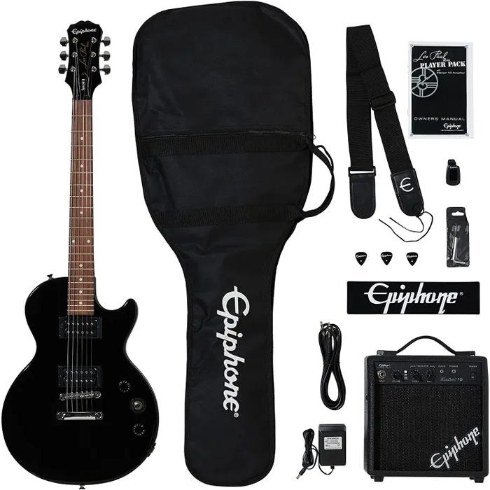 Электрогитара Epiphone Les Paul Electric Guitar Player Pack Ebony