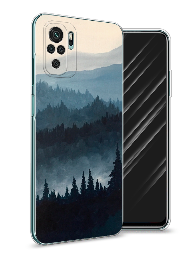

Чехол Awog на Xiaomi Redmi Note 10/Note 10S/M5s "Туманные горы", Разноцветный, 39950-4