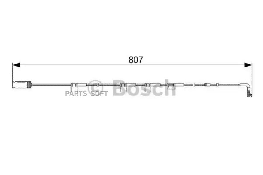 Сигнализатор, Износ Тормозных Колодок BOSCH 1987473058 100054628110