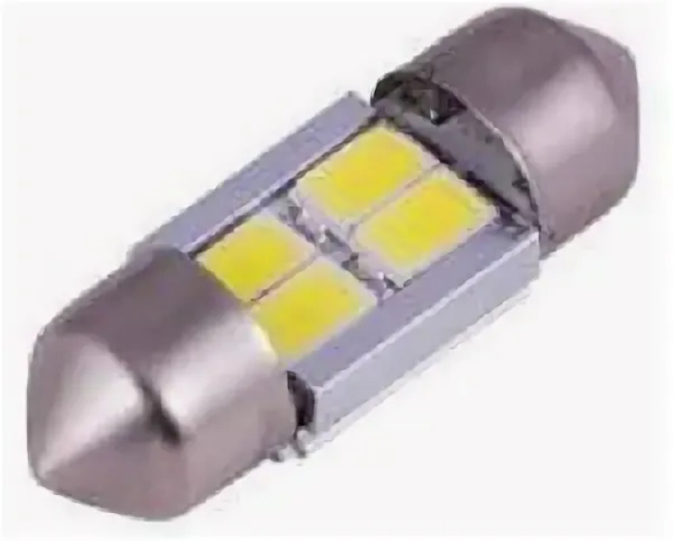 фото Лампа светодиодная 12v w5w 10w маяк 1 шт. картон 12t11x36-w3smd маяк арт. 12t11x36-w3smd