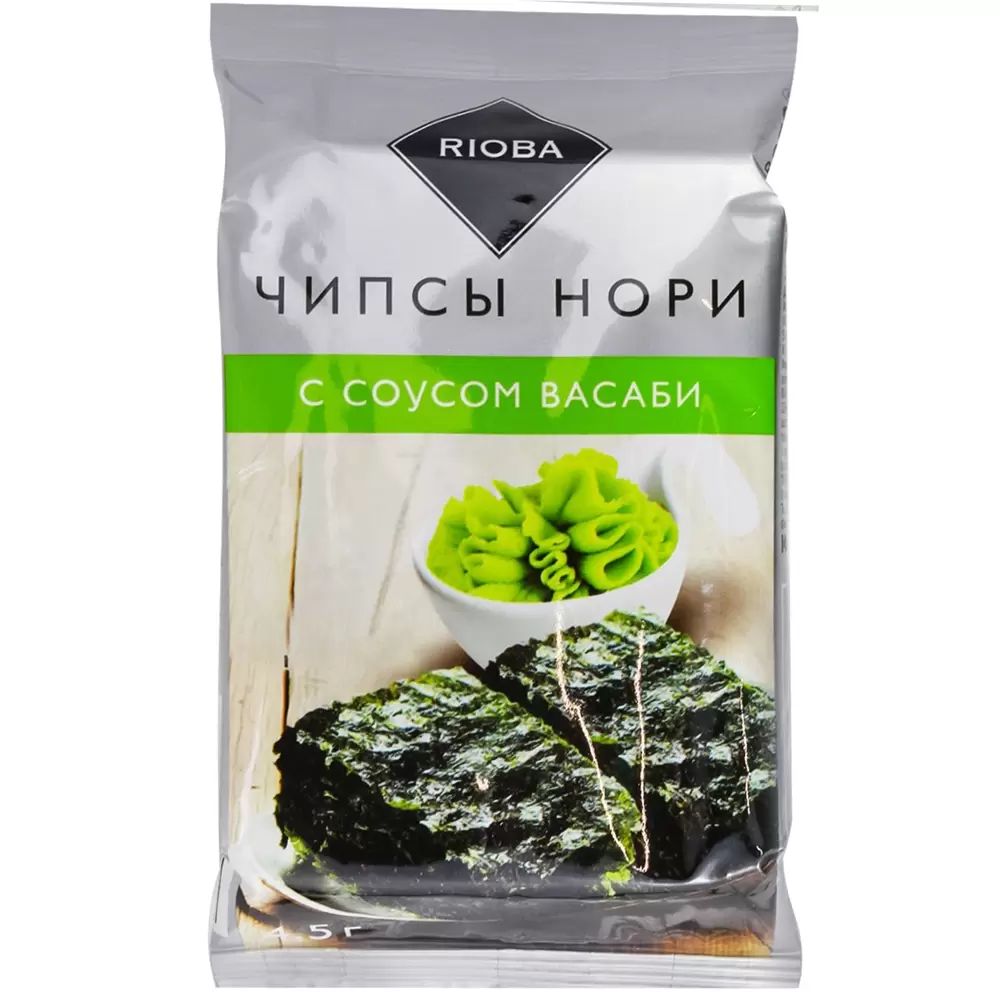 

Чипсы нори Rioba с соусом васаби 4,5 г