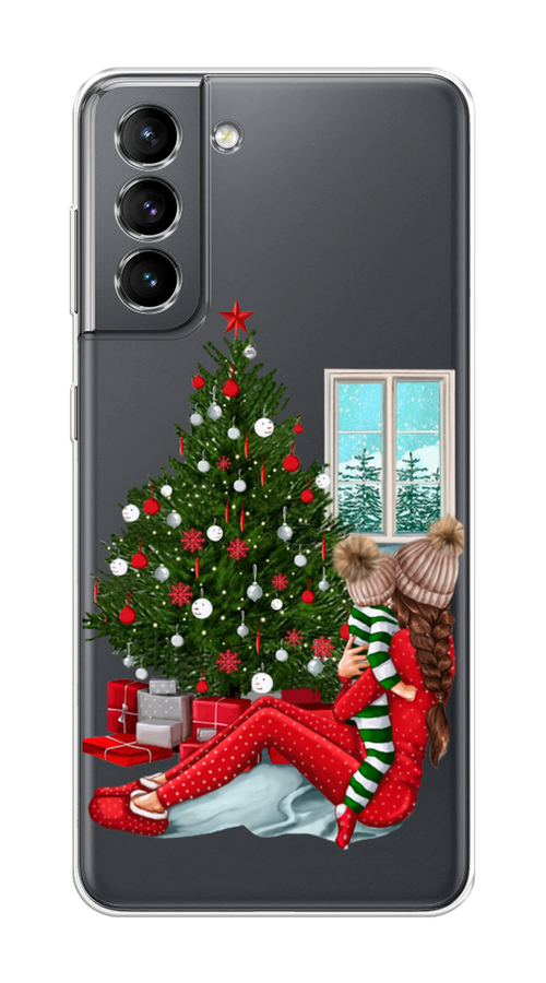 

Чехол на Samsung Galaxy S21 "Новый год с мамой", Красный;зеленый;голубой, 2101850-6