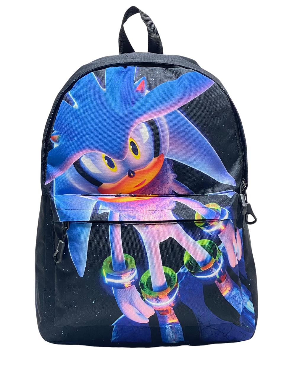 Рюкзак для детей и подростков BAGS-ART большого размера Sonic, голубой, черный