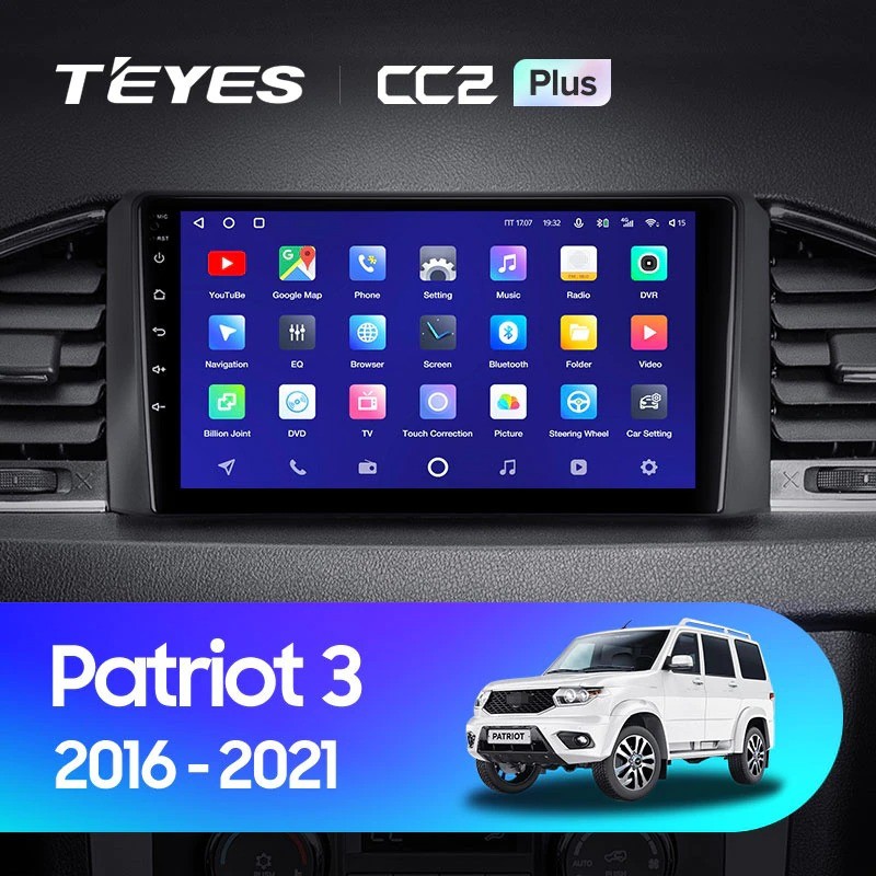 Штатная магнитола Teyes CC2 Plus 4/32 UAZ Patriot 3 (2016-2021) F1