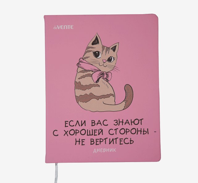 

Дневник универсальный deVente Не вертитесь, Розовый, 1837314