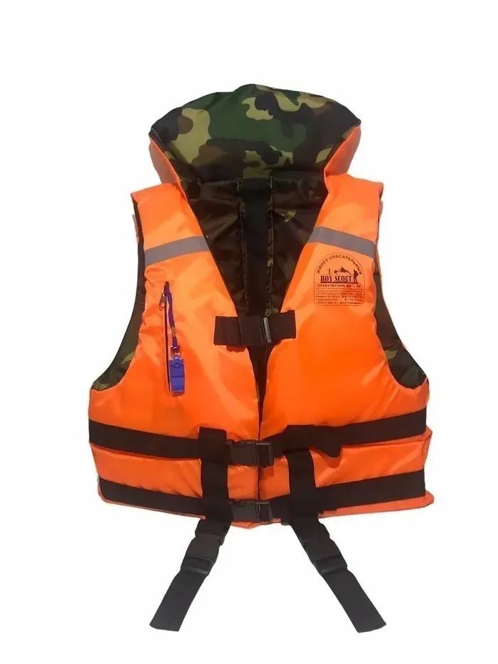 

Спасательный (страховочный) жилет BoyScout до 70 кг, оранжевый