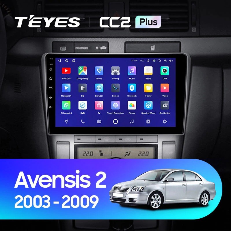 

Штатная магнитола Teyes CC2 Plus 4/32 Toyota Avensis T250 (2003-2009), CC2 Plus