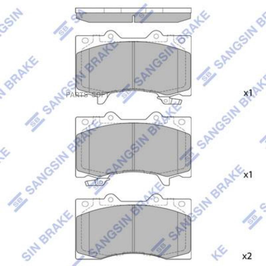 

Тормозные колодки Sangsin brake дисковые SP4090