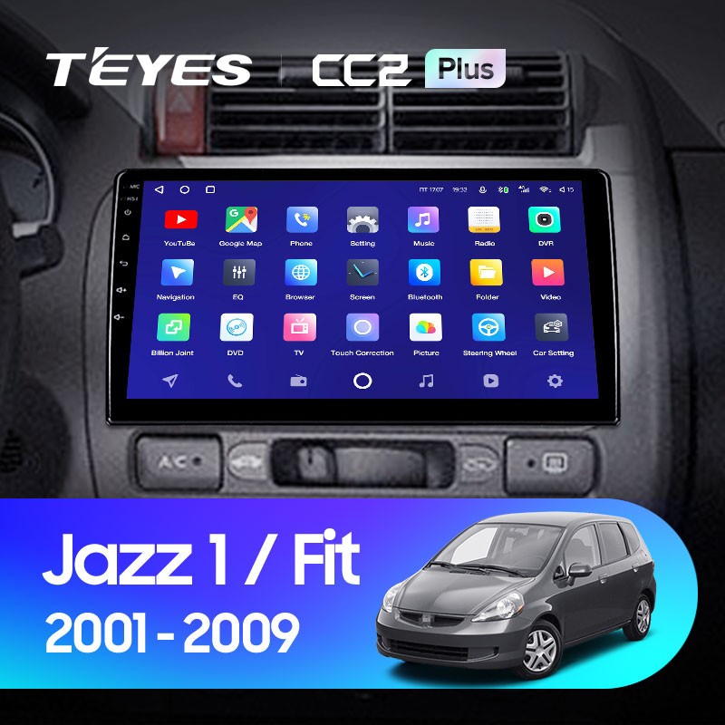 Штатная магнитола Teyes CC2 Plus 4/32 Honda Jazz 1 (2001-2009)