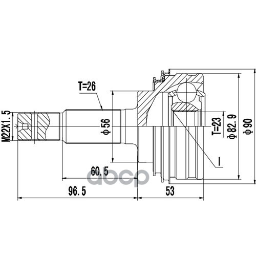 

Шрус Наружный ZIKMAR Z88565R