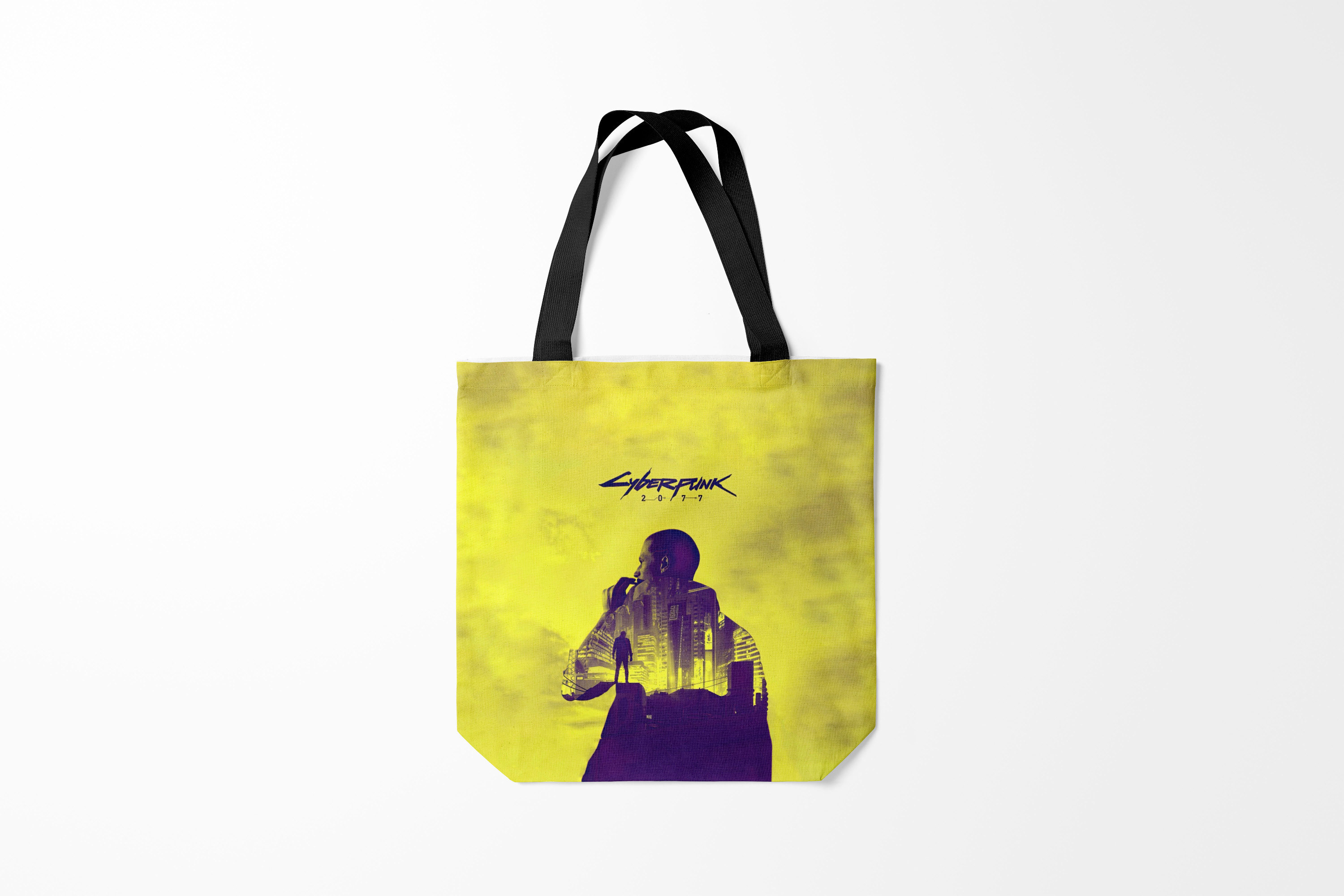 

Сумка шoппер унисекс Burnettie Cyberpunk 2077, желтый, Cyberpunk 2077