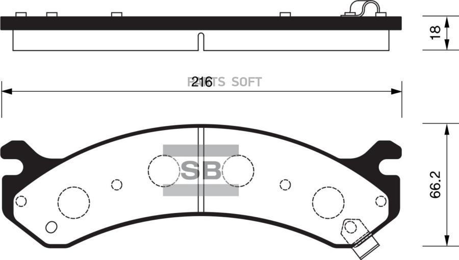 

Тормозные колодки Sangsin brake передние дисковые SP1309