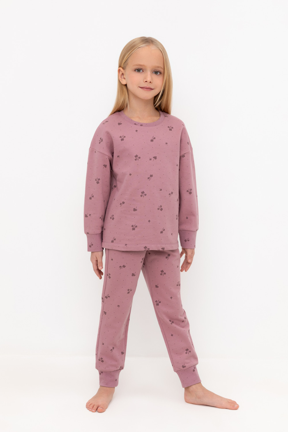 

Пижама детская CROCKID М 2836-3, розовый, 116, М 2836-3