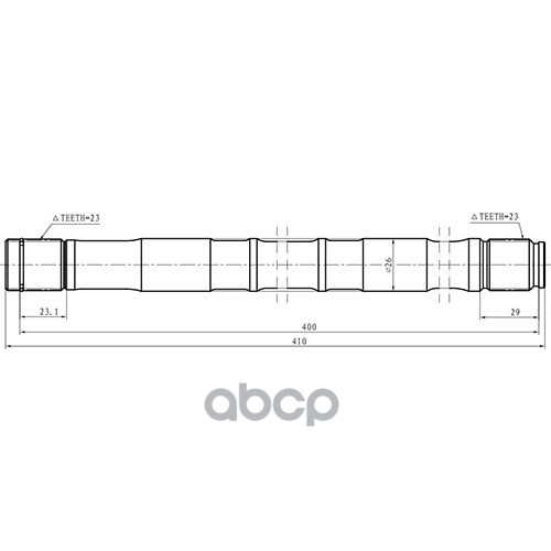 Полуось ZIKMAR Z88182R